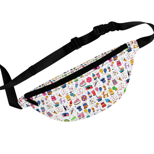 All That l Pattern Fanny Pack l White