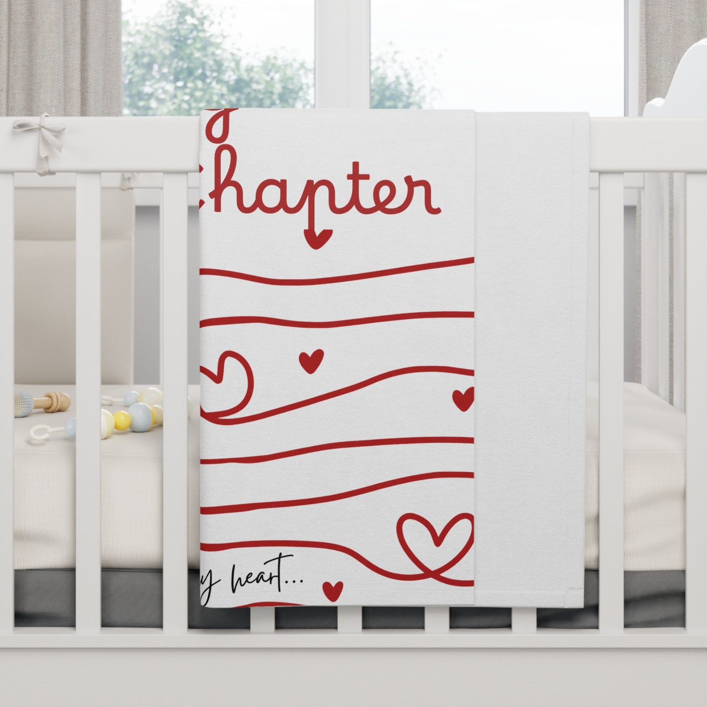 Hershe3Kids l First Baby Blanket l Red