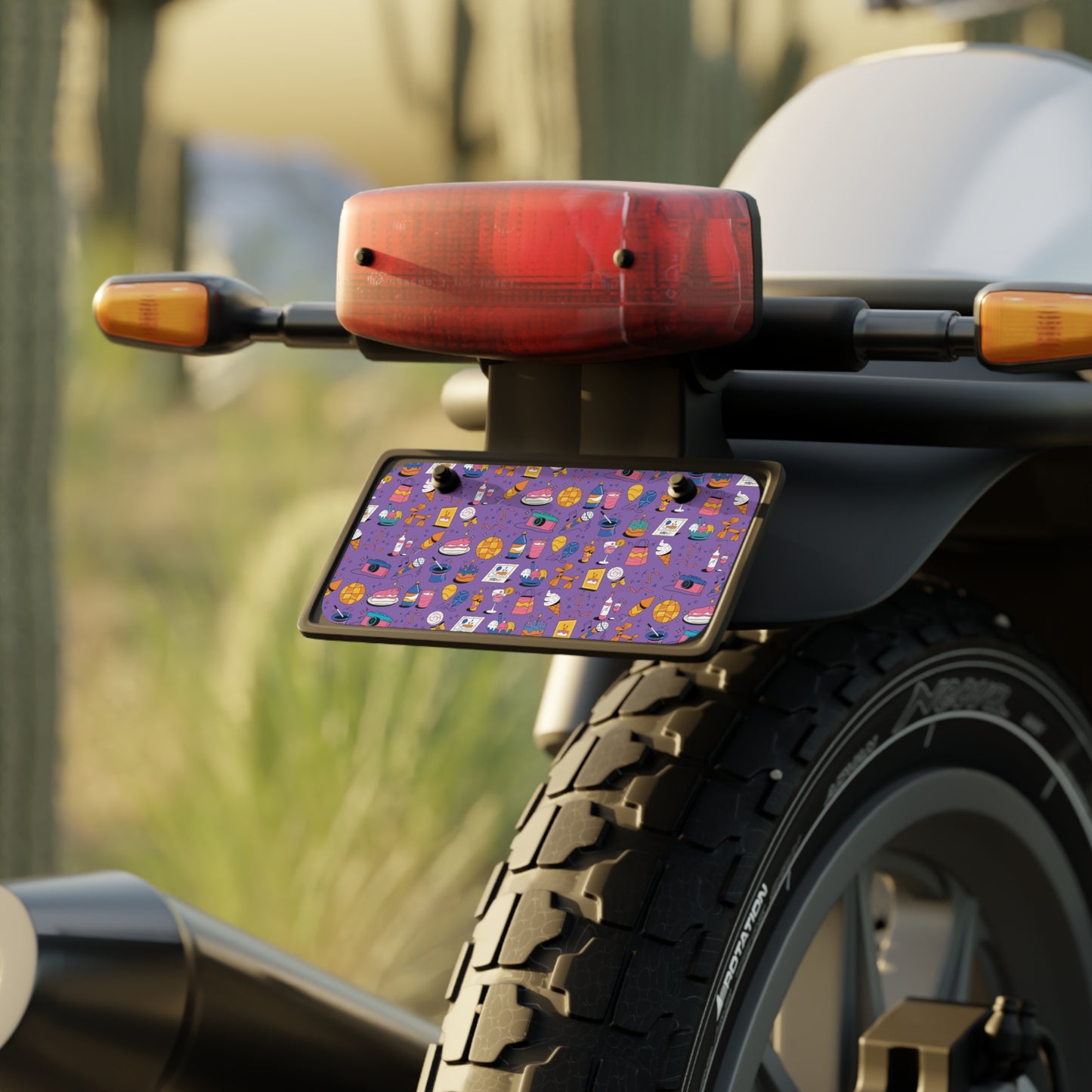 Birthday Theme l Mini License Plate l lavender