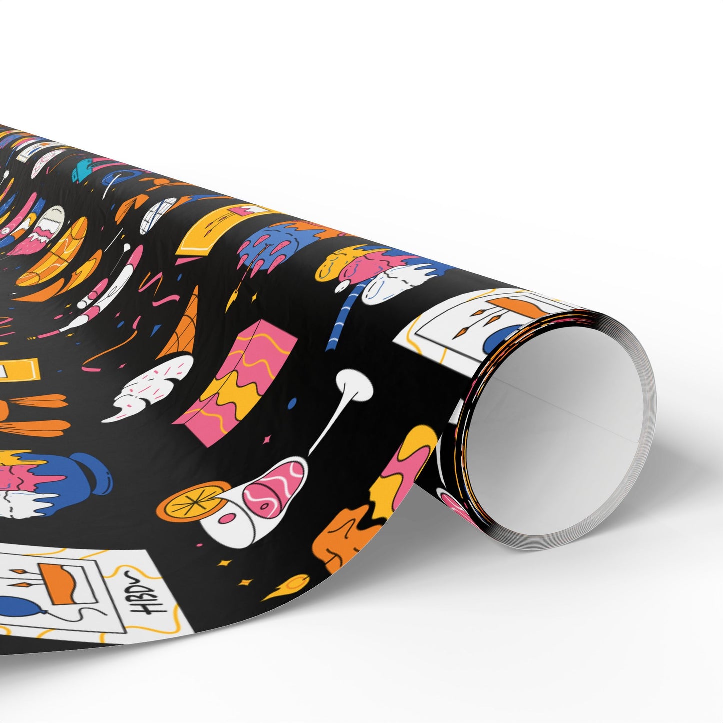 Birthday l Gift Wrap l Black