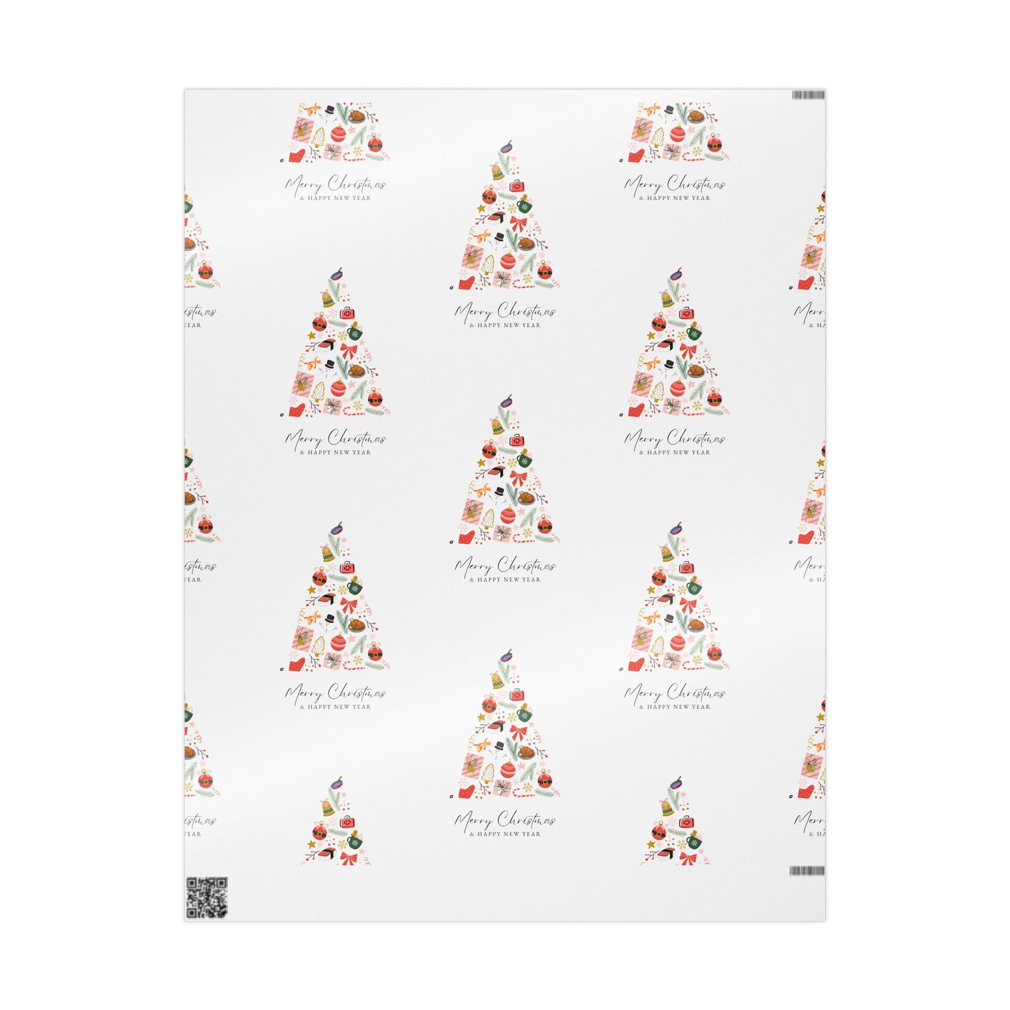 Xmas Tree | Wrapping Paper  | White
