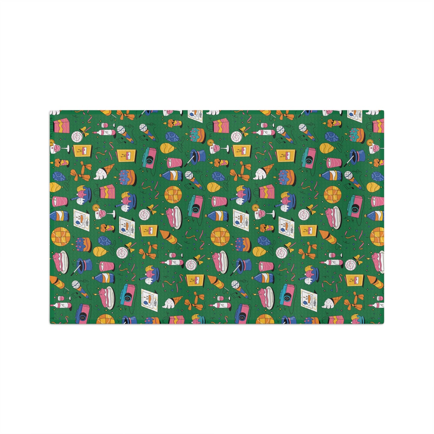 Birthday Theme l Microfiber Towel l Green