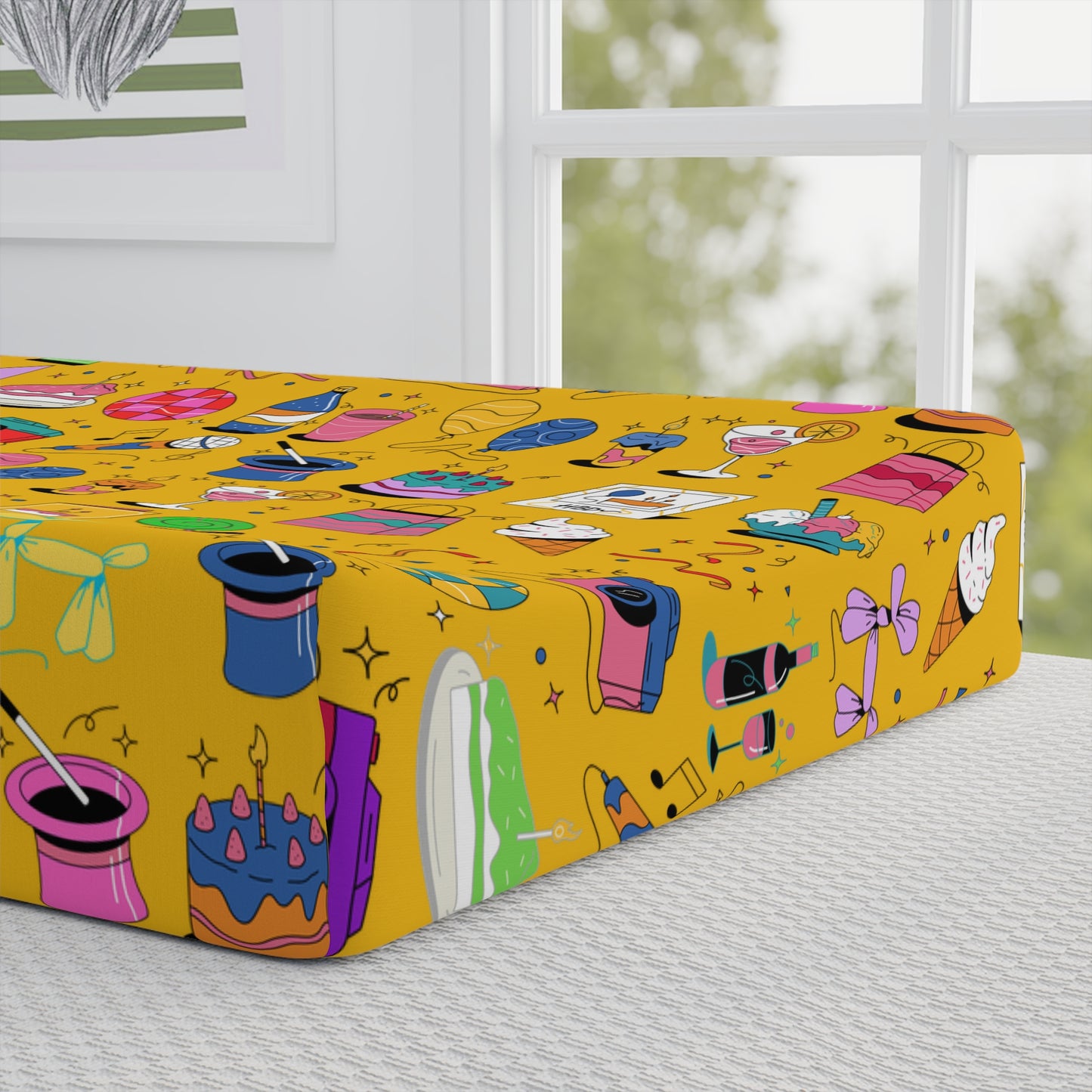 All That l Baby Changing Pad Cover l Yellow