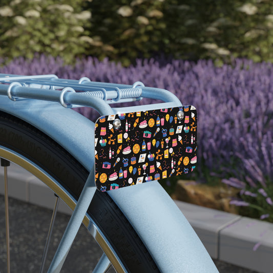 Birthday Theme l Mini License Plate l Black