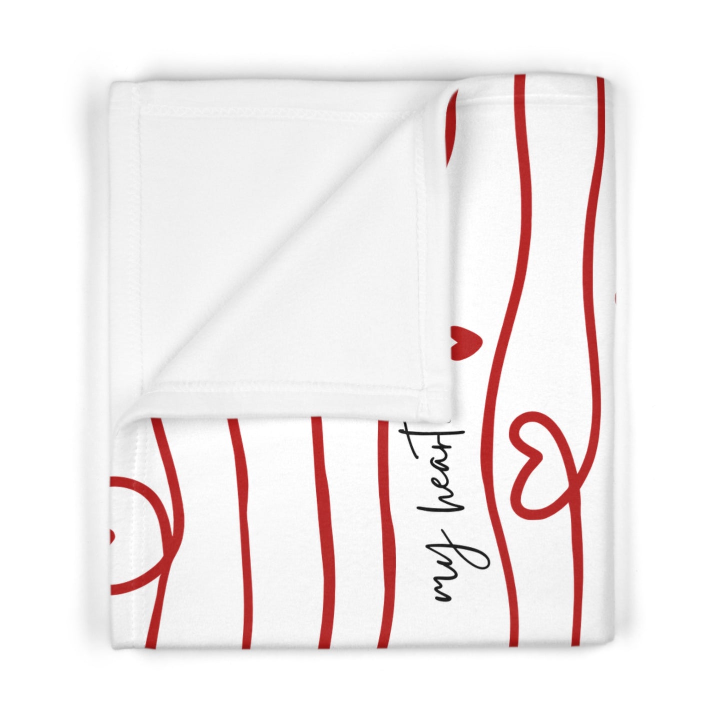 Hershe3Kids l First Baby Blanket l Red