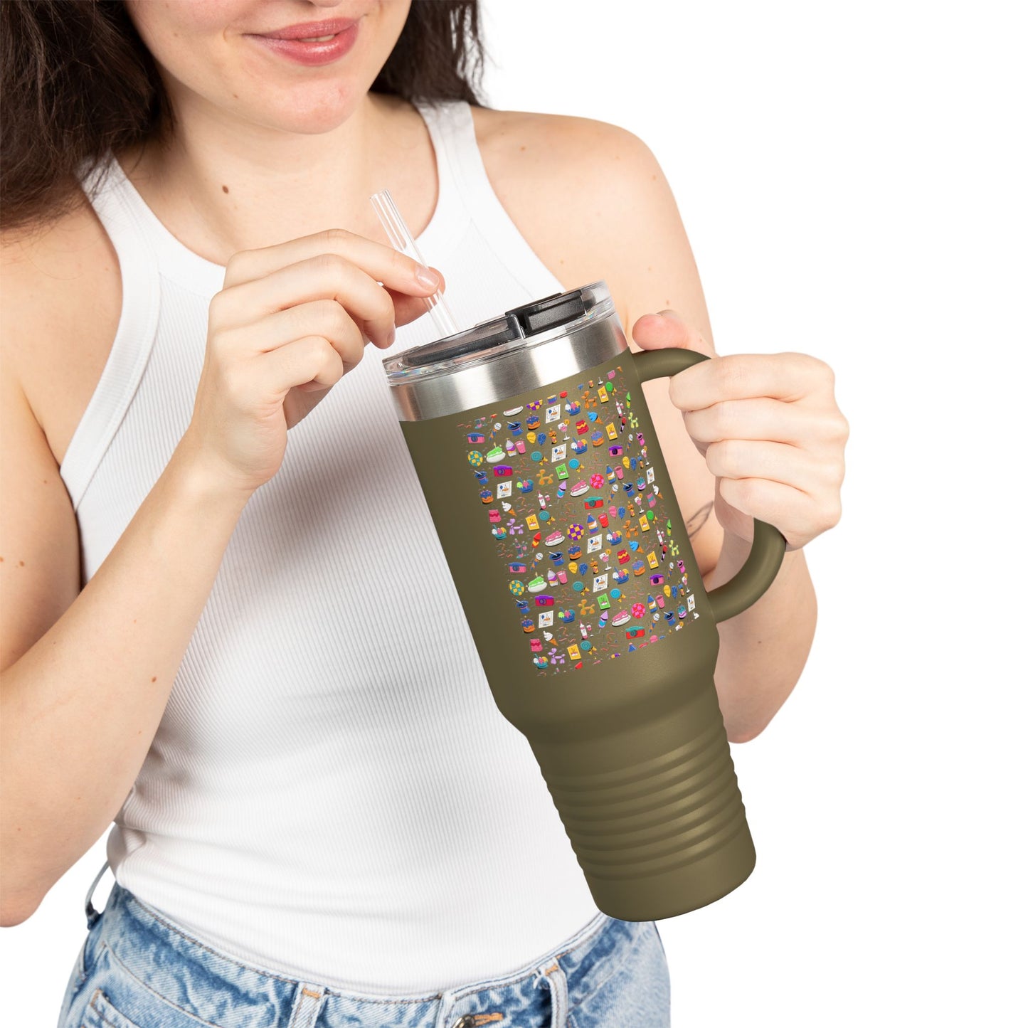 All That l 40oz Insulated Travel Tumbler