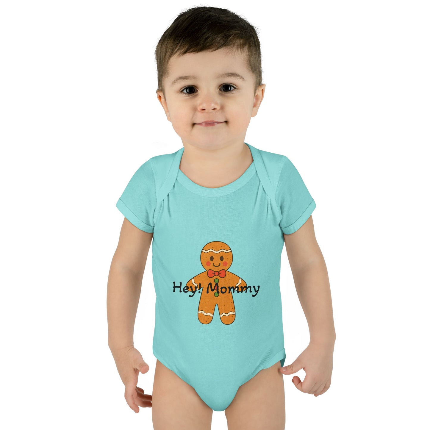 HappiMommi l Gingerbread Snowflake Baby Onesie