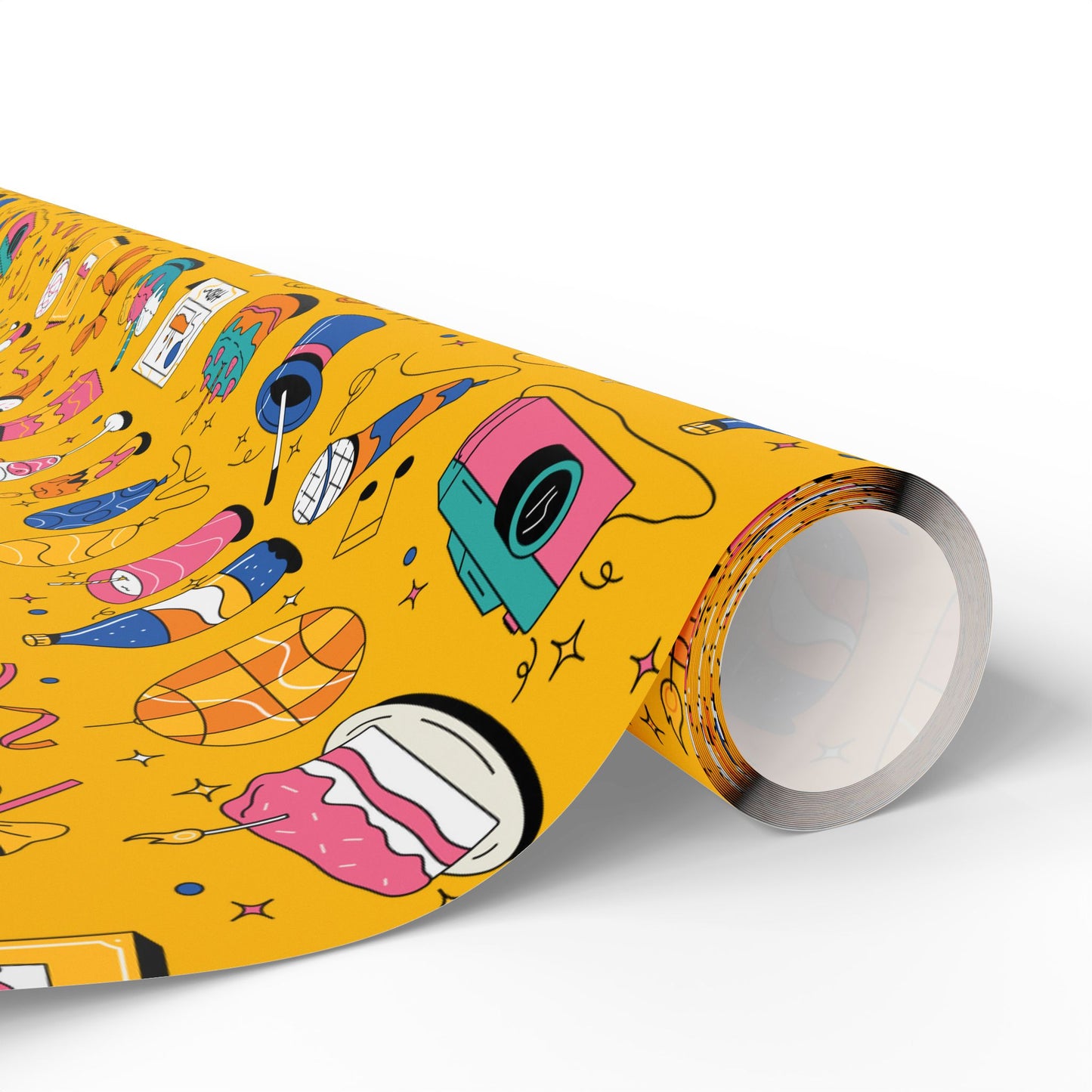 Birthday l Gift Wrap l Yellow