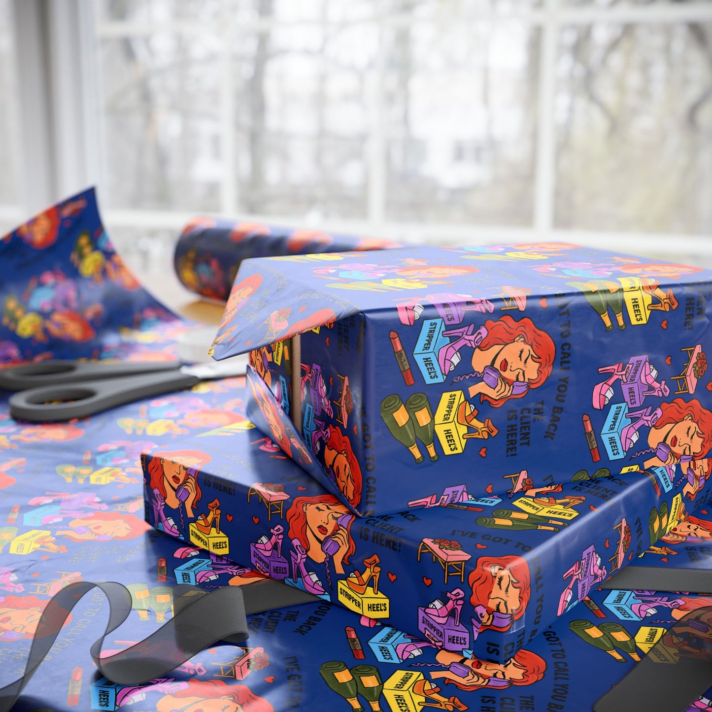 The Client l Gift wrap l Dark Blue