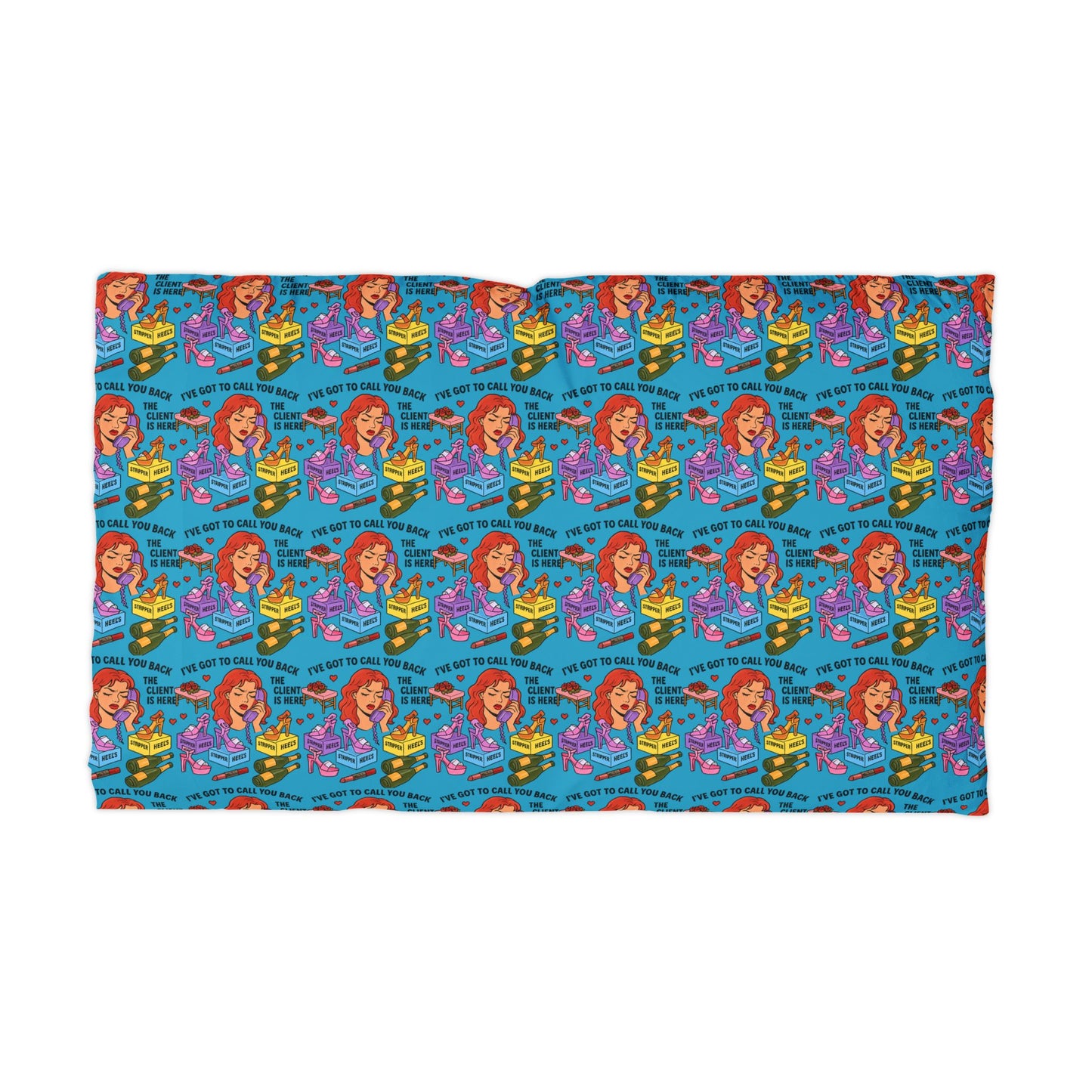 The Client l Microfiber Pillowcase l Powder Blue