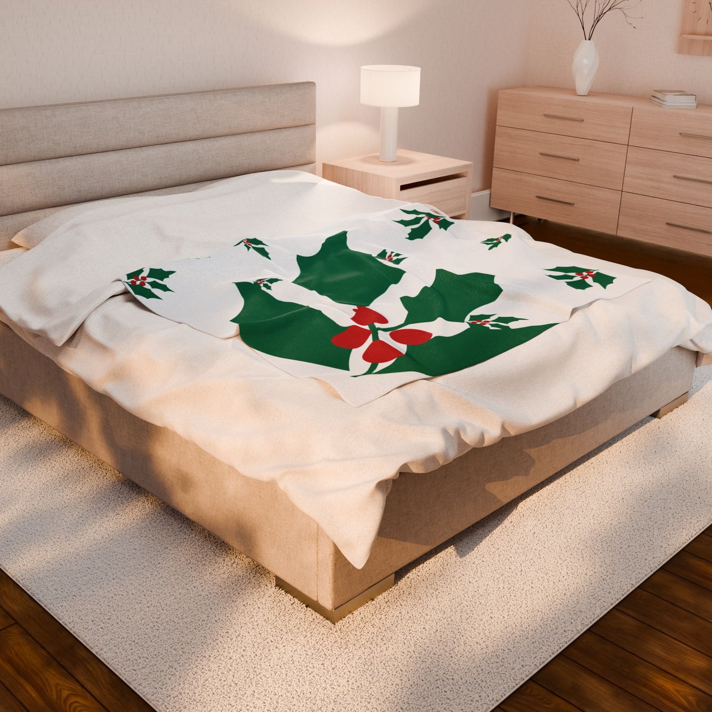 Hershe3 l Plush Blanket l White