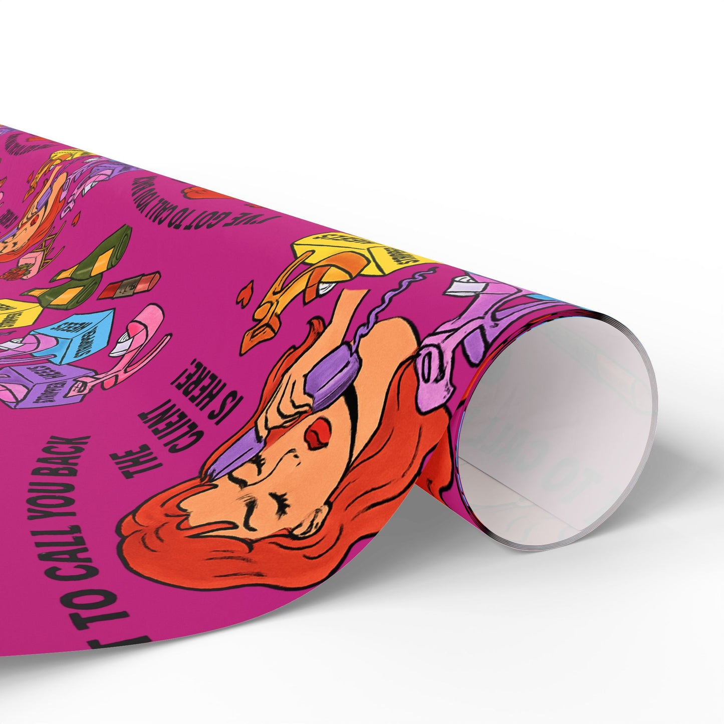 The Client l Gift Wrap l Pink