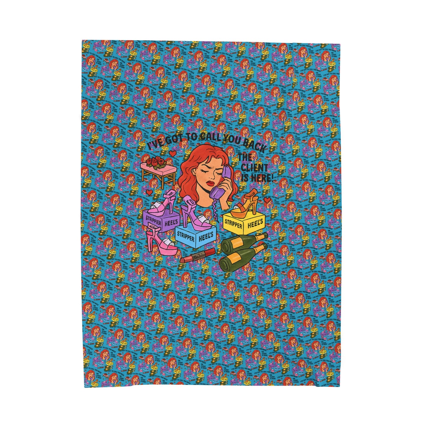 The Client l Oversize Travel blanket l Blue