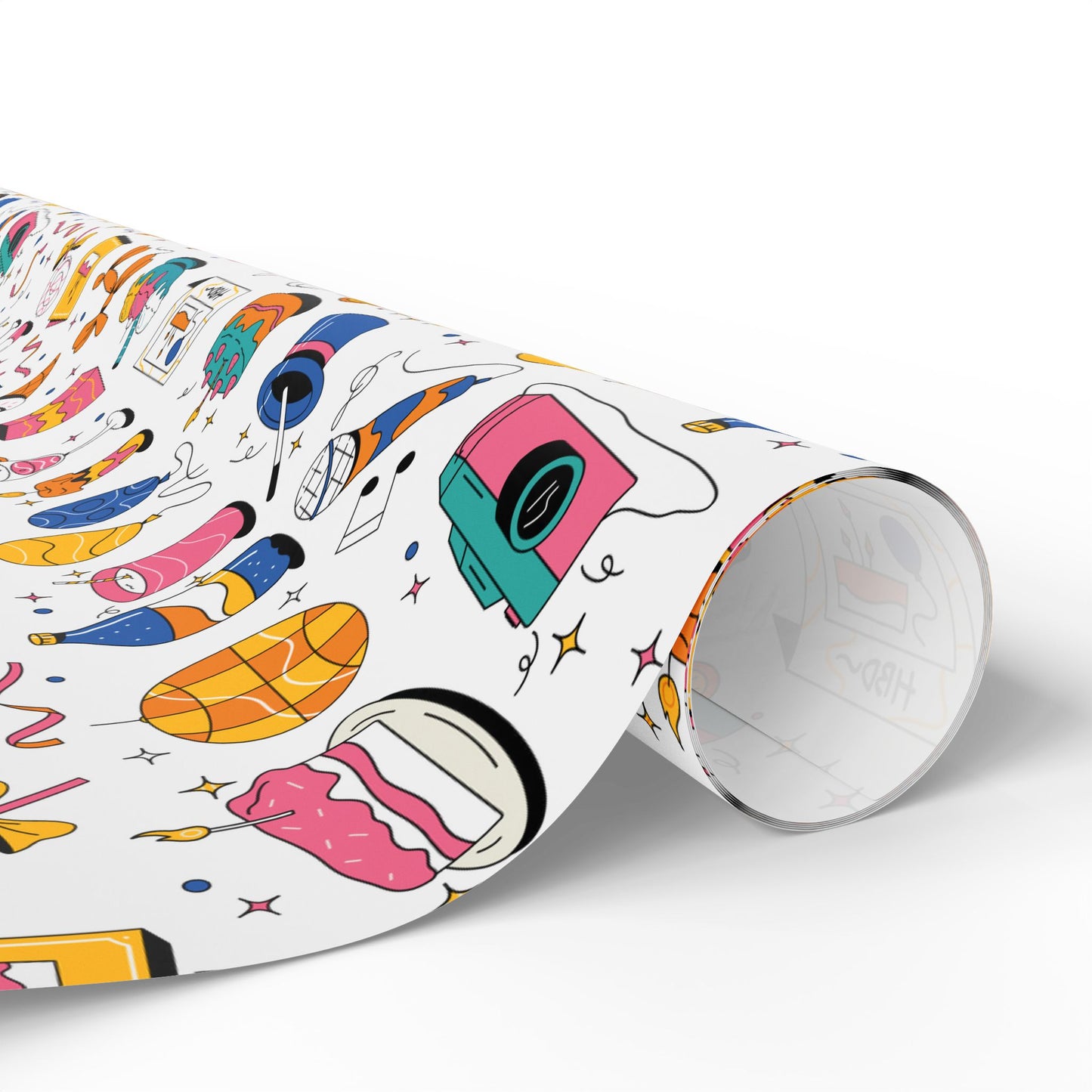 Birthday l Gift Wrap l White