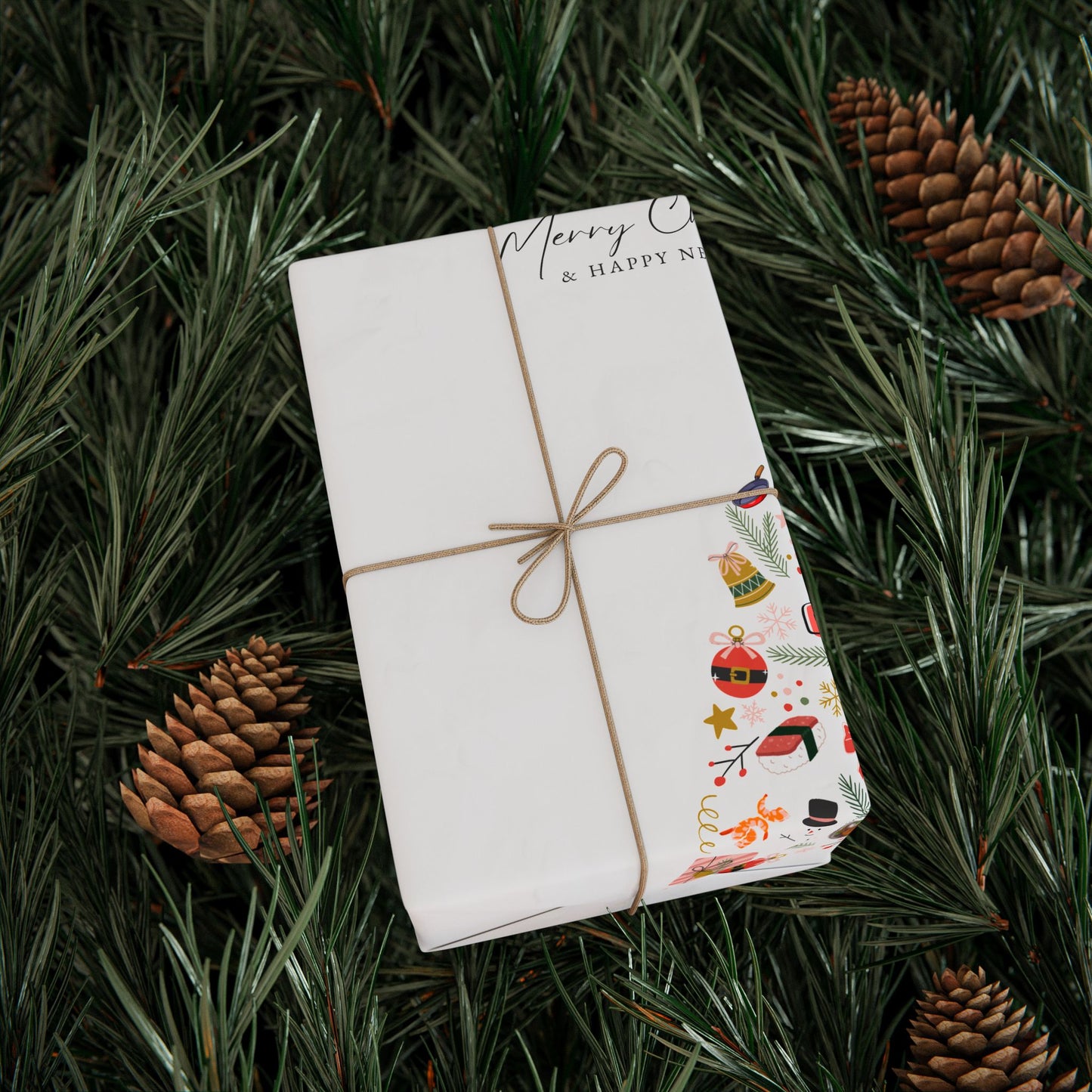 Xmas Tree | Wrapping Paper  | White