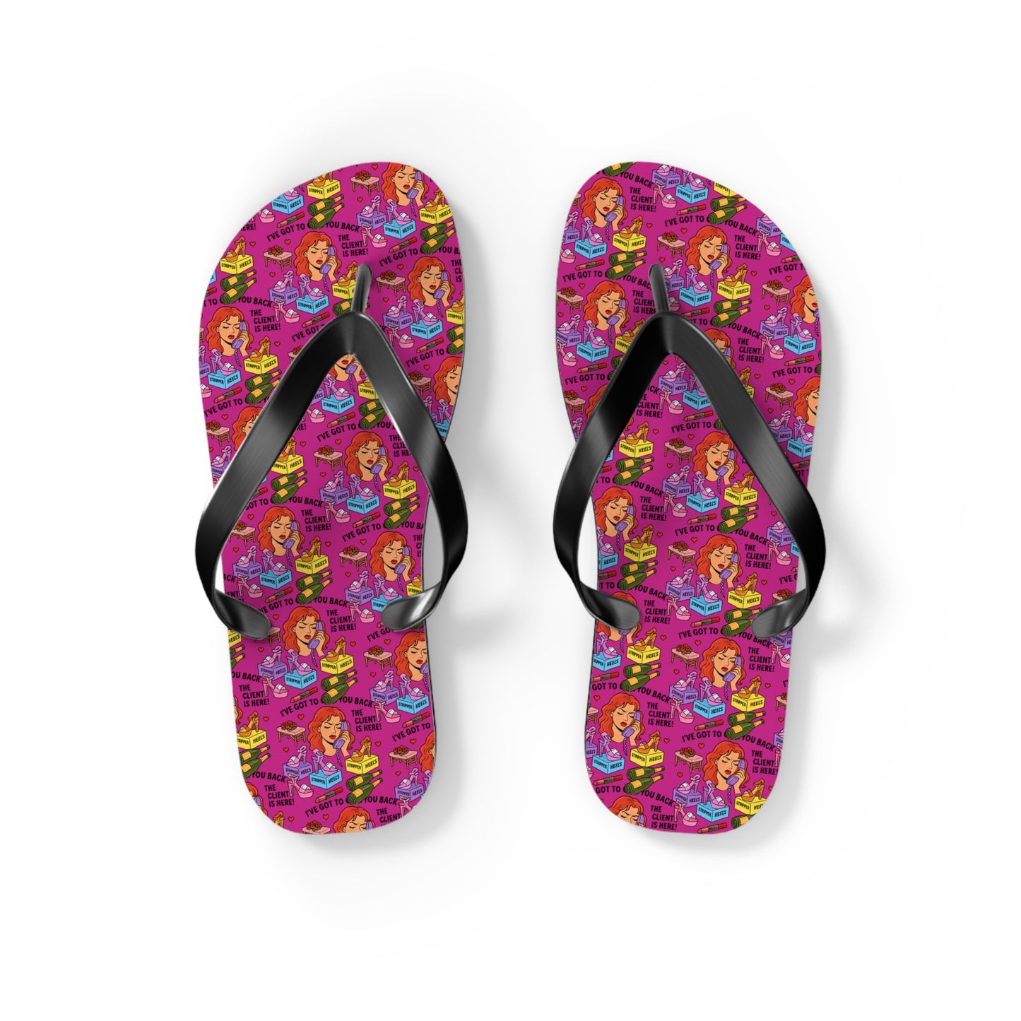 The Client l Flip Flops l Beauty Pink