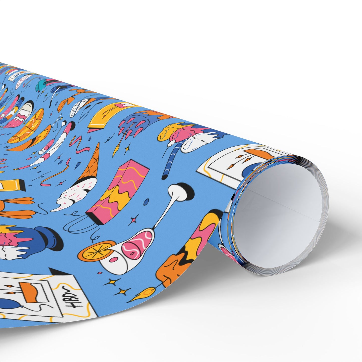 Birthday l Gift Wrap l Powder Blue