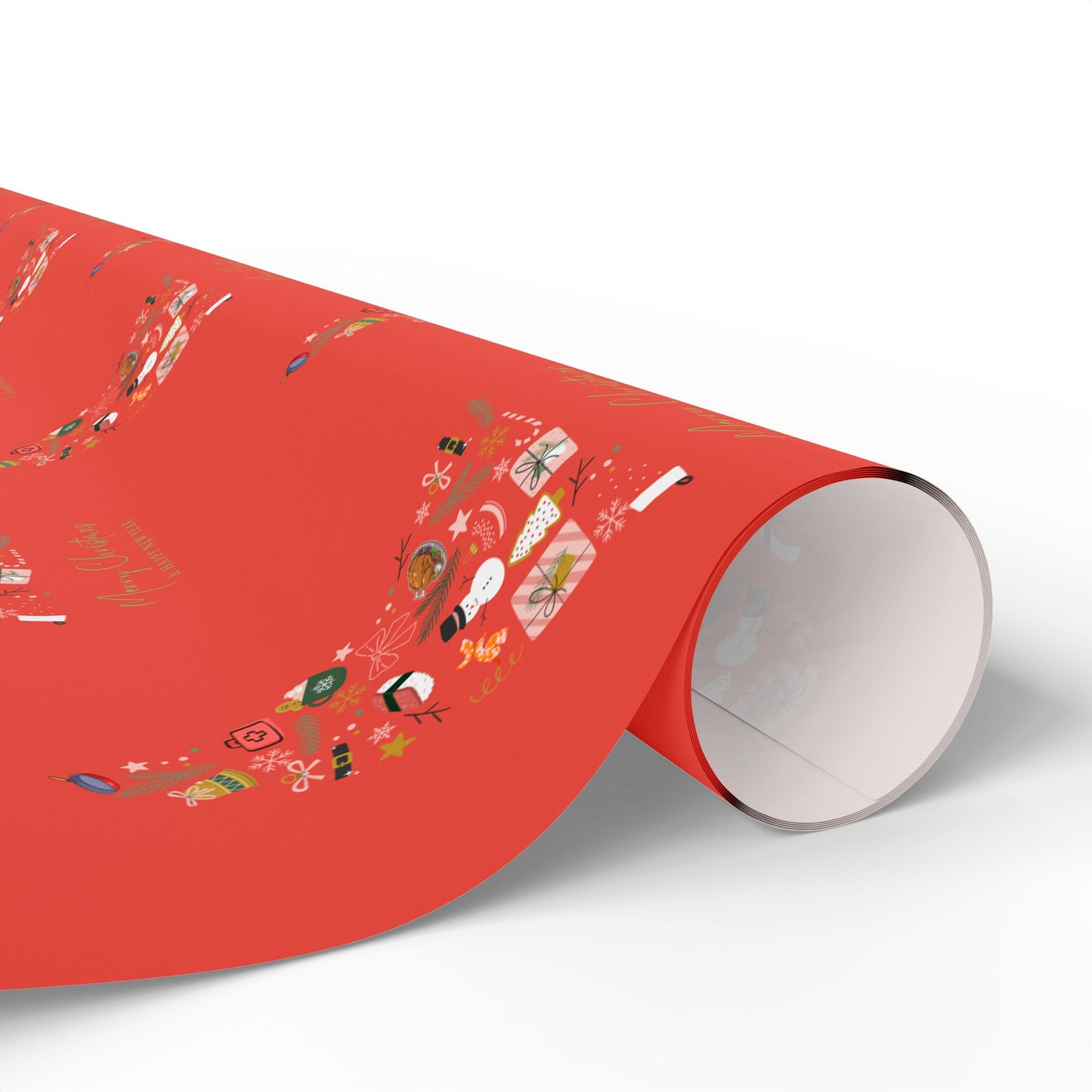 Xmas Tree | Wrapping Paper | Red