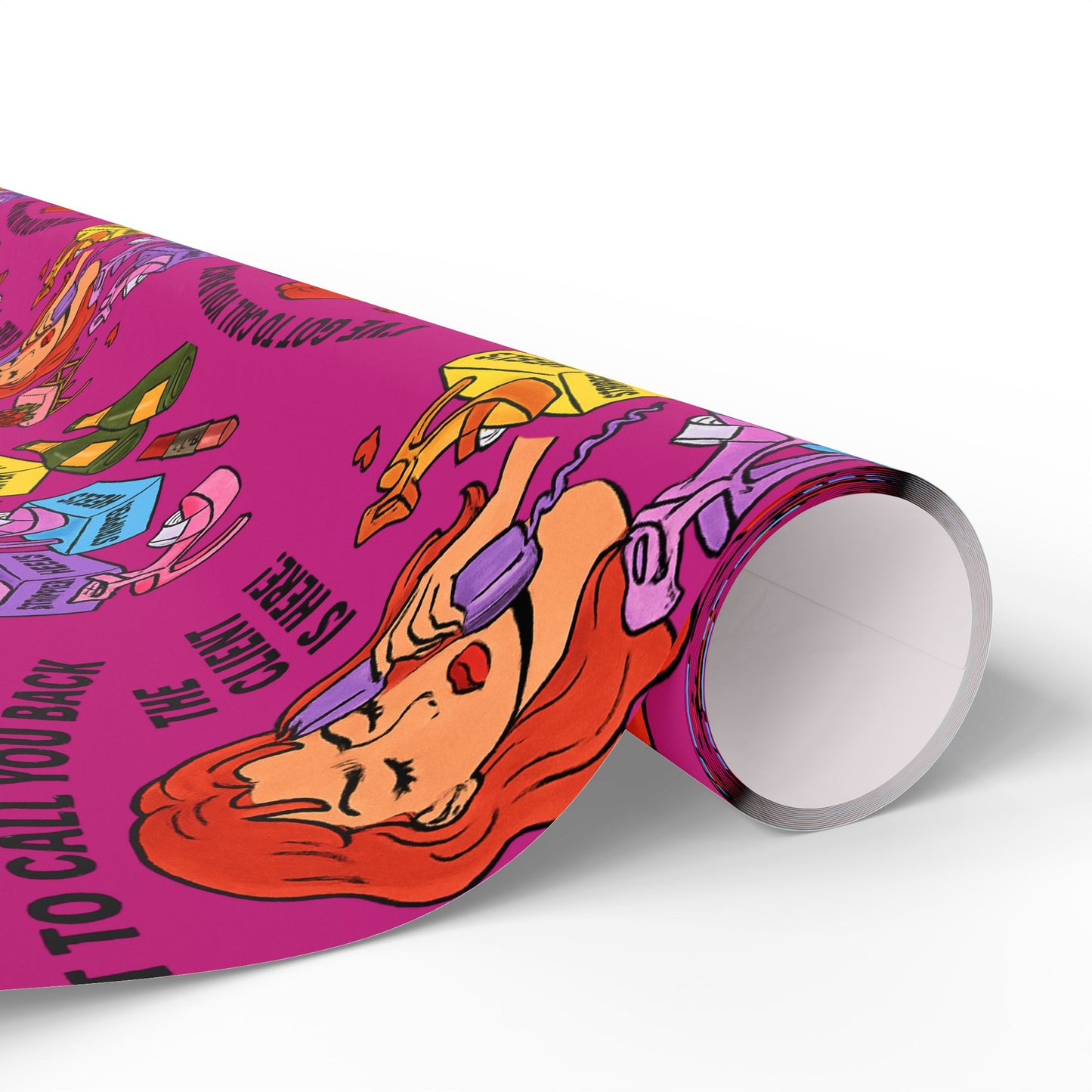 The Client l Gift Wrap l Pink