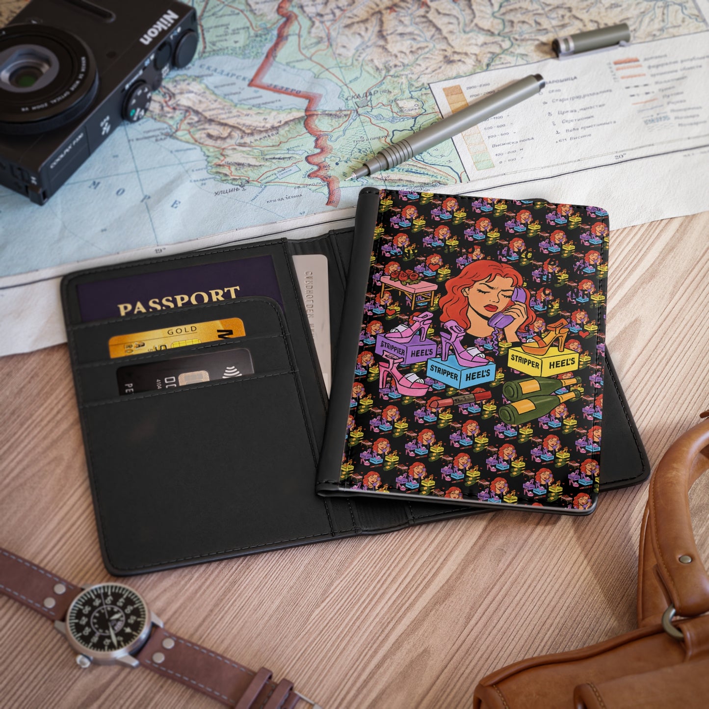 The Client l Passport Cover l Black