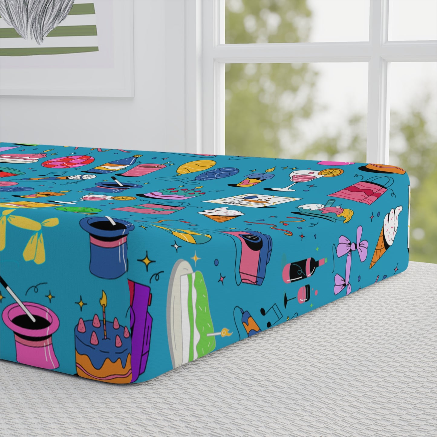 All That l Baby Changing Pad Cover l Baby Blue