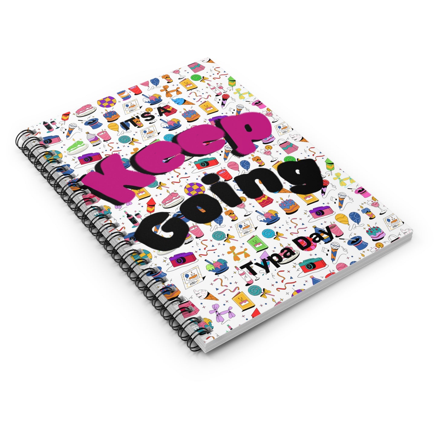 Keep Going l Spiral Notebook l White