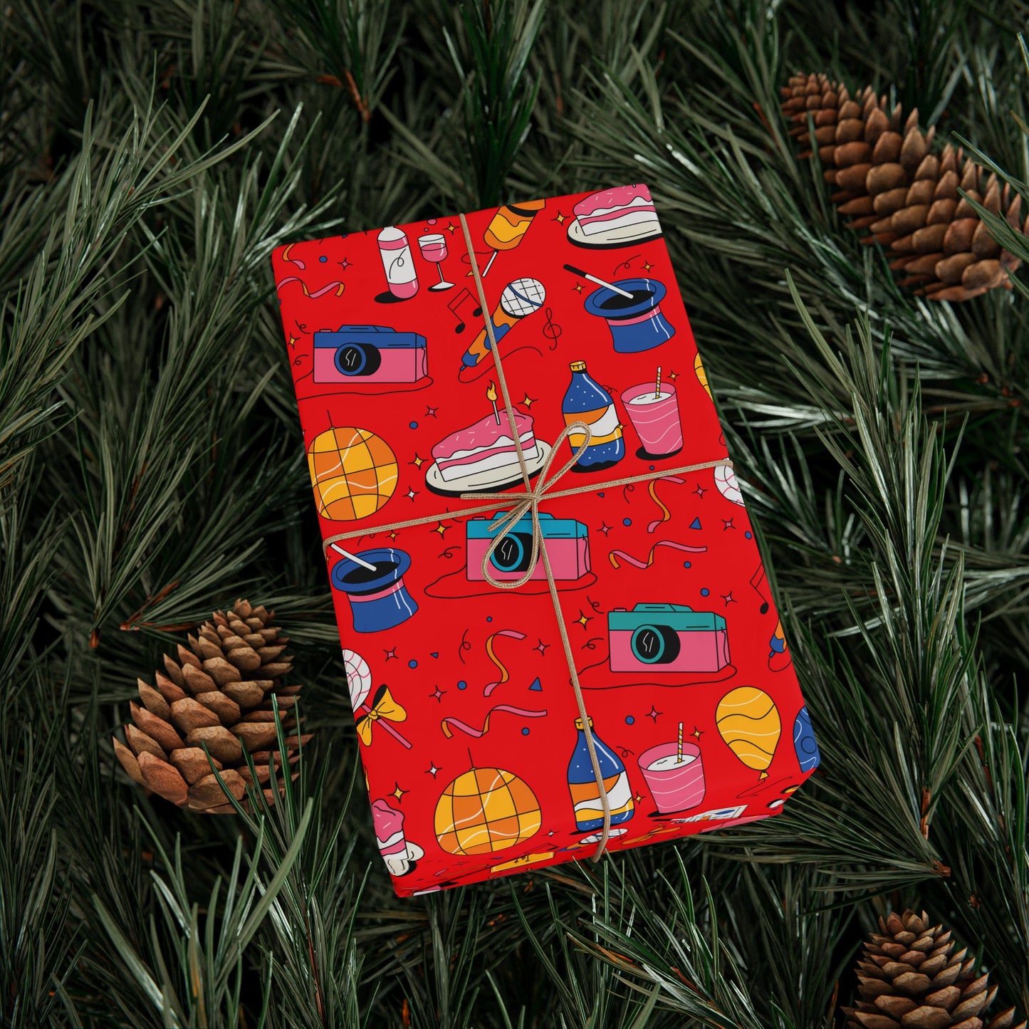 Birthday l Gift Wrap l Red