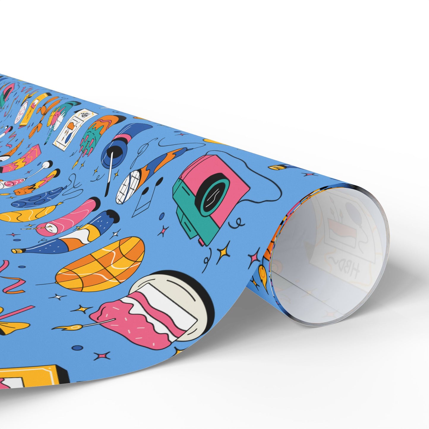 Birthday l Gift Wrap l Powder Blue