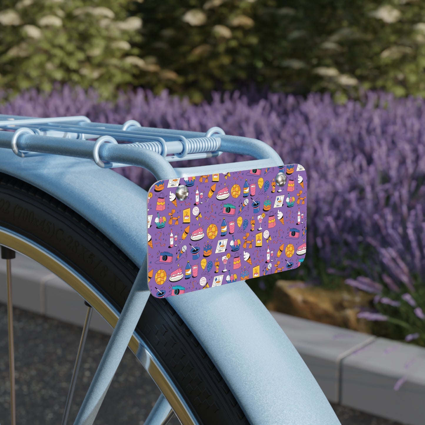 Birthday Theme l Mini License Plate l lavender