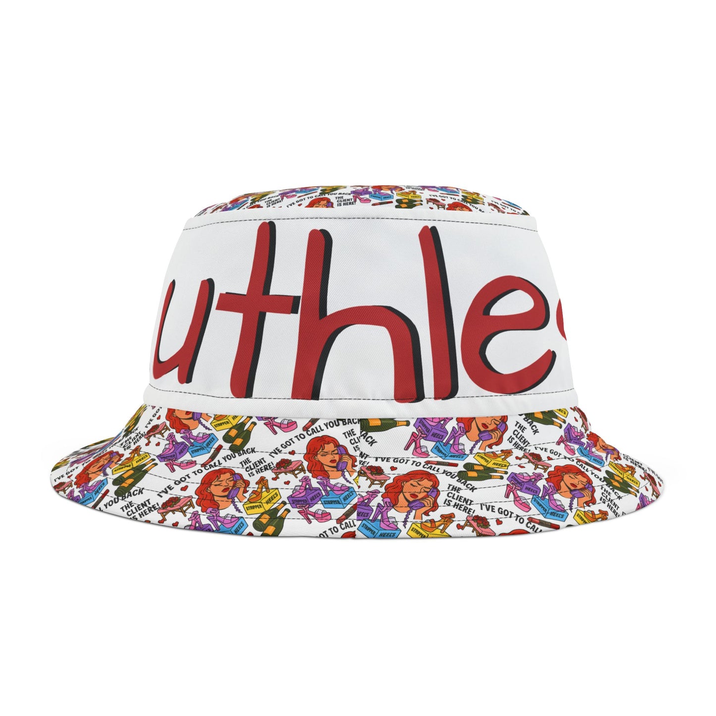 Ruthless l Bucket Hat l White