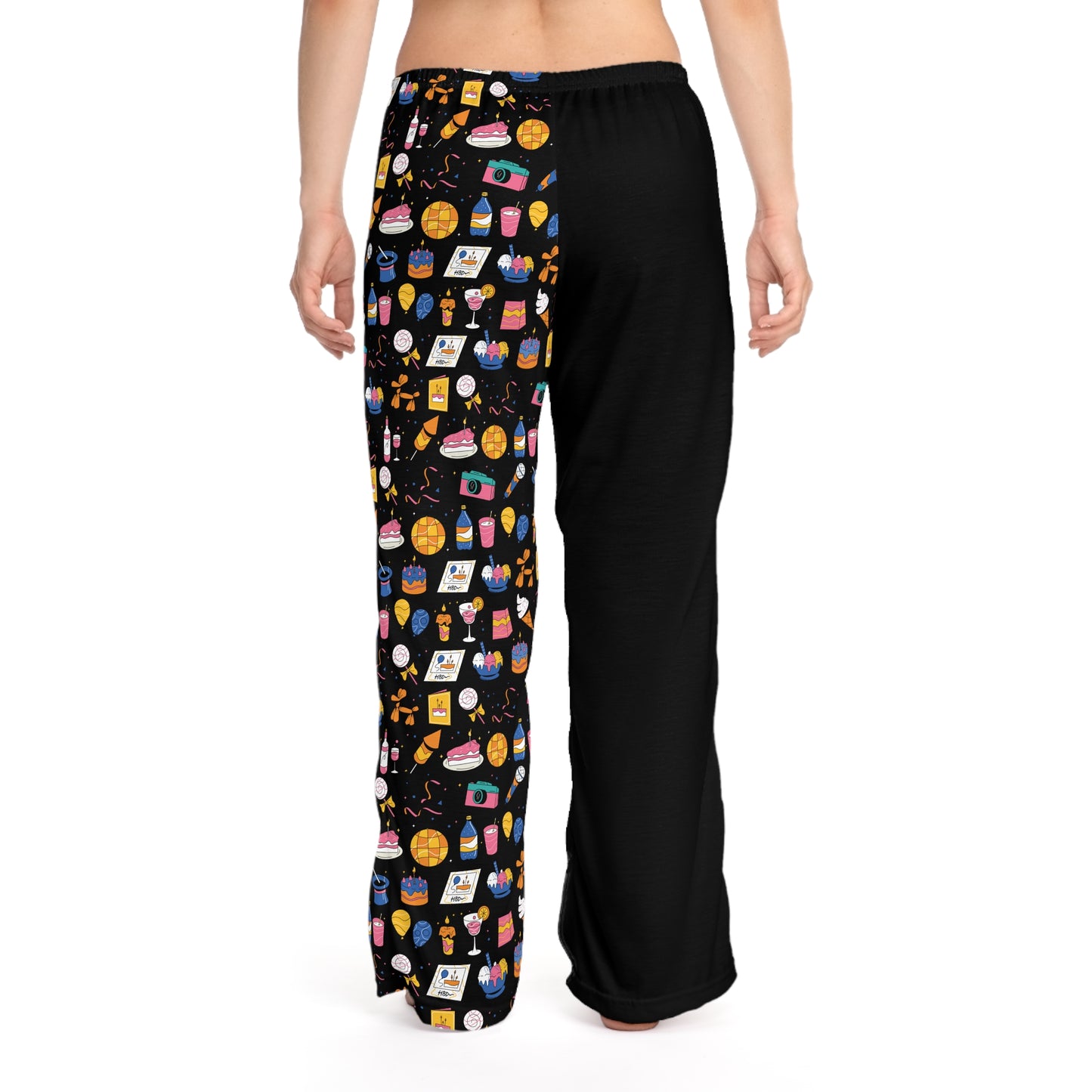 Birthday Theme l Pajama Pants l Black