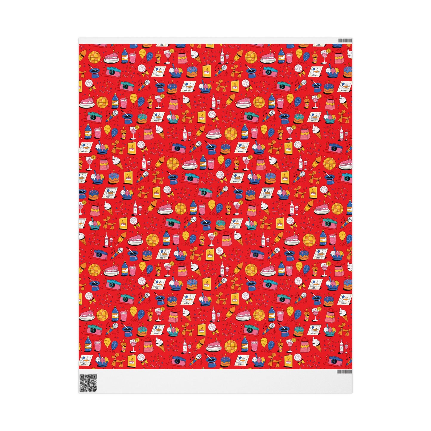 Birthday l Gift Wrap l Red