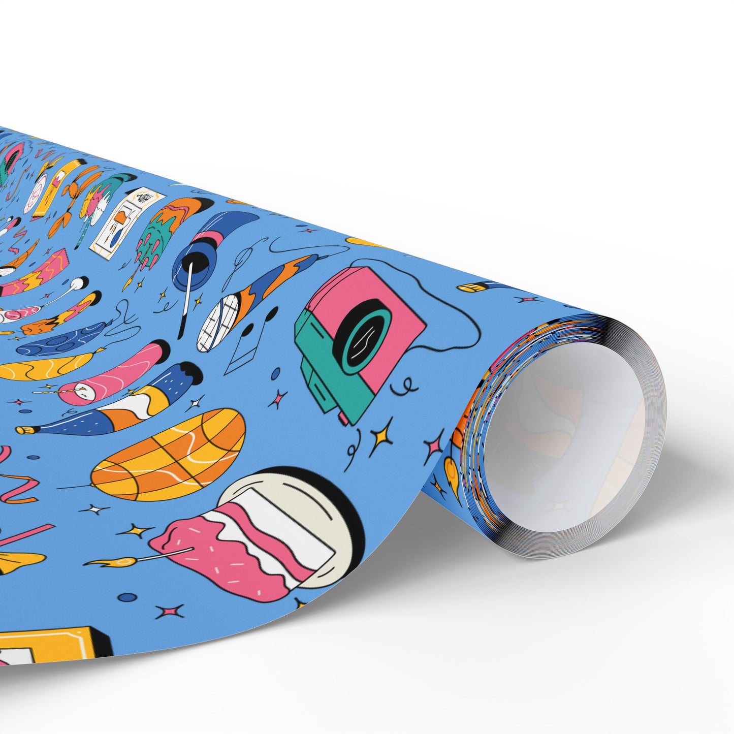 Birthday l Gift Wrap l Powder Blue