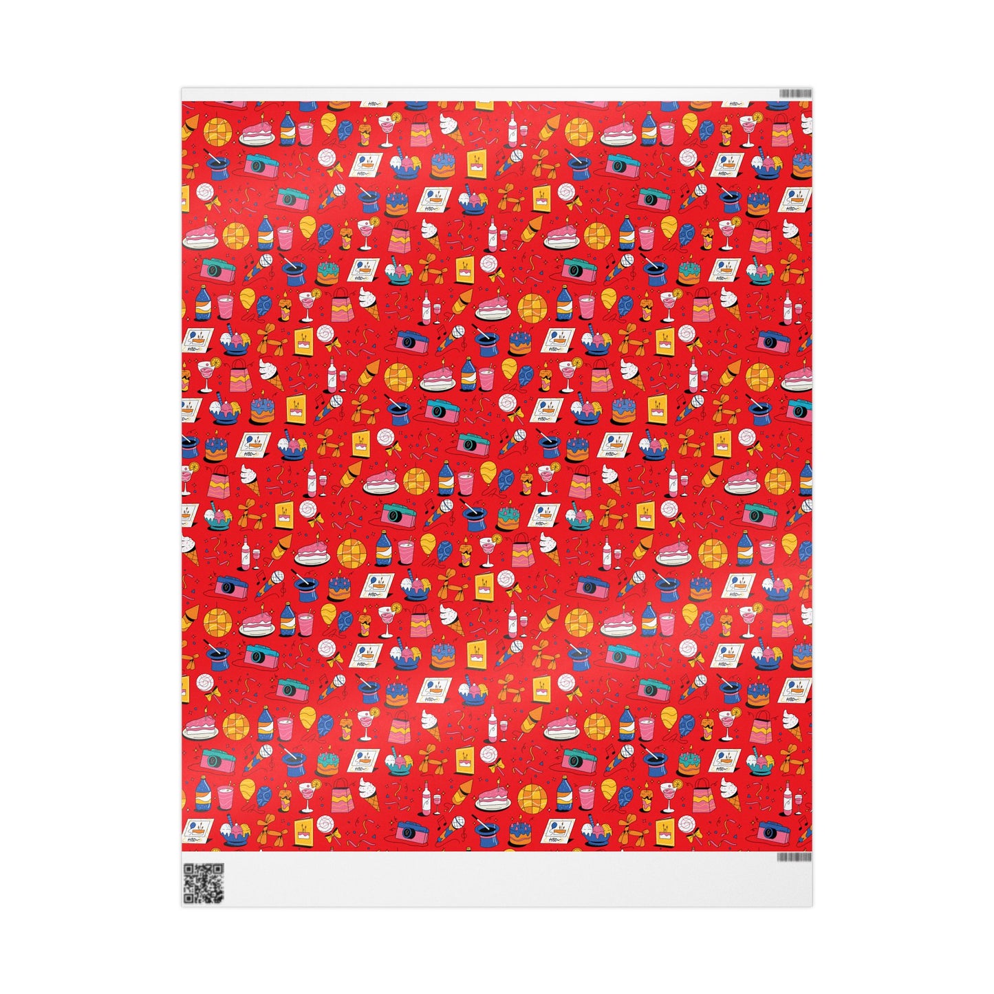 Birthday l Gift Wrap l Red