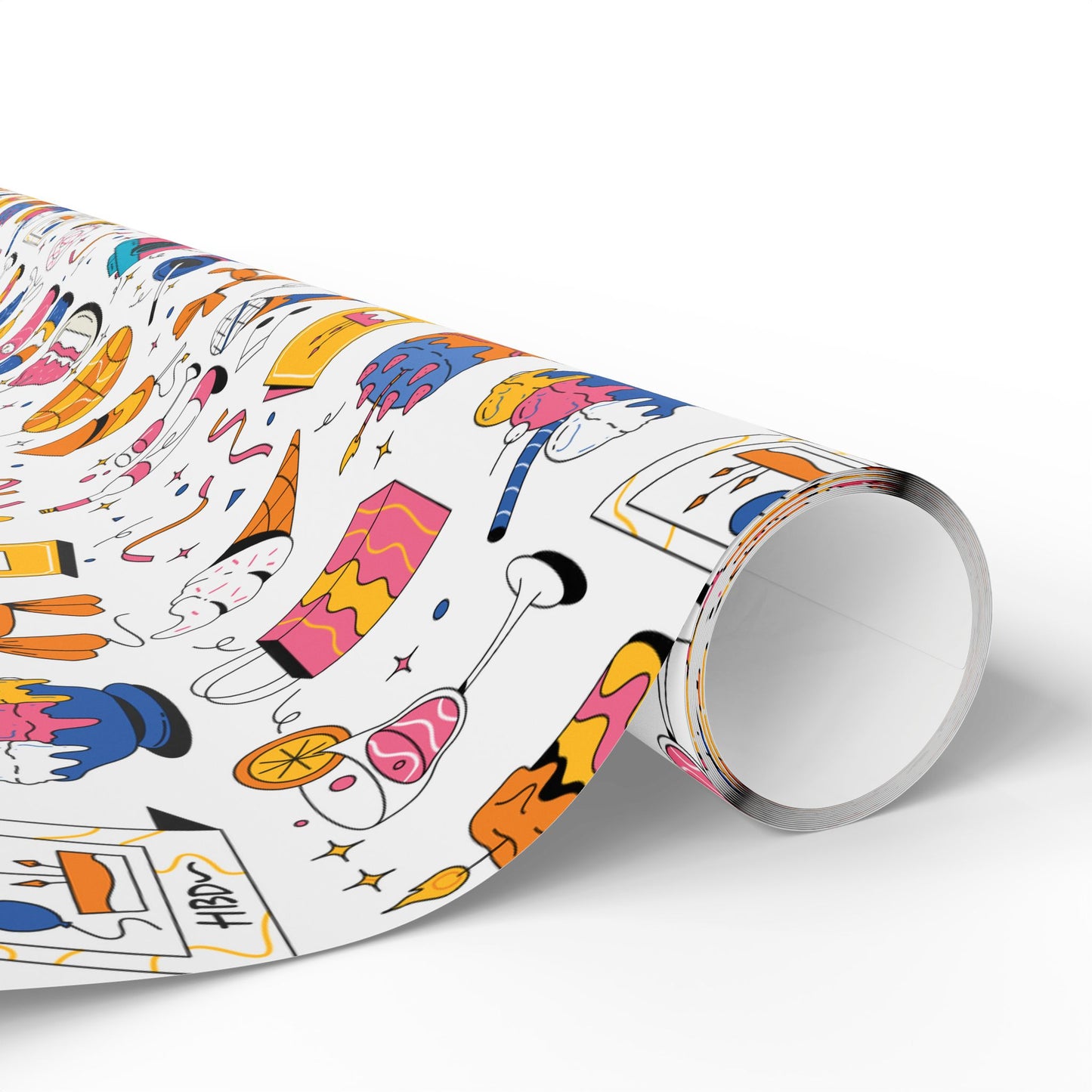 Birthday l Gift Wrap l White