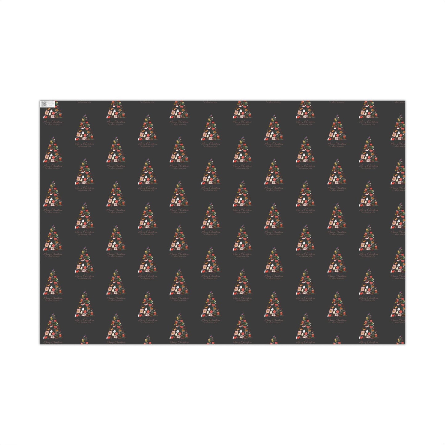 Xmas Tree |  Wrapping Paper| Black