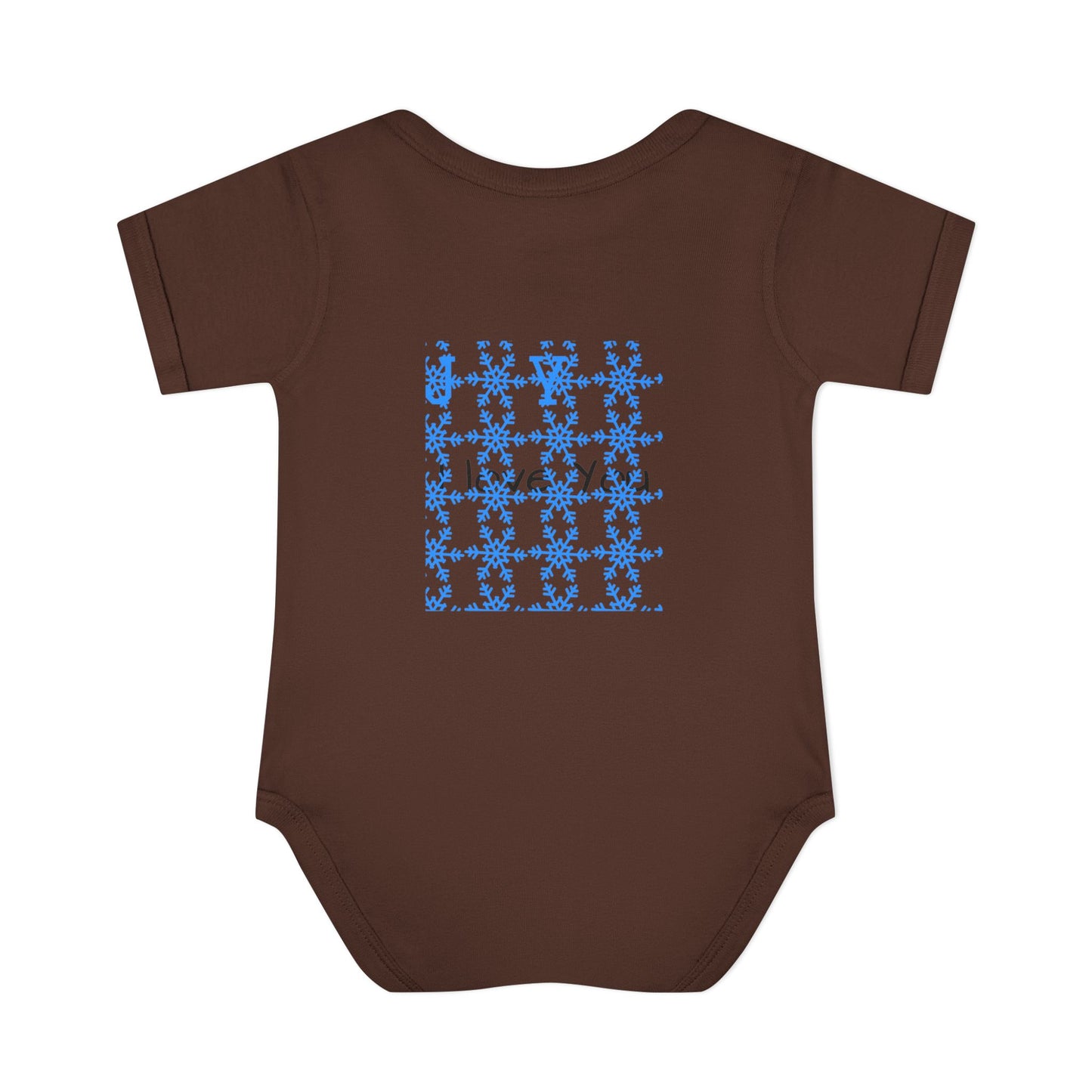 HappiMommi l Gingerbread Snowflake Baby Onesie