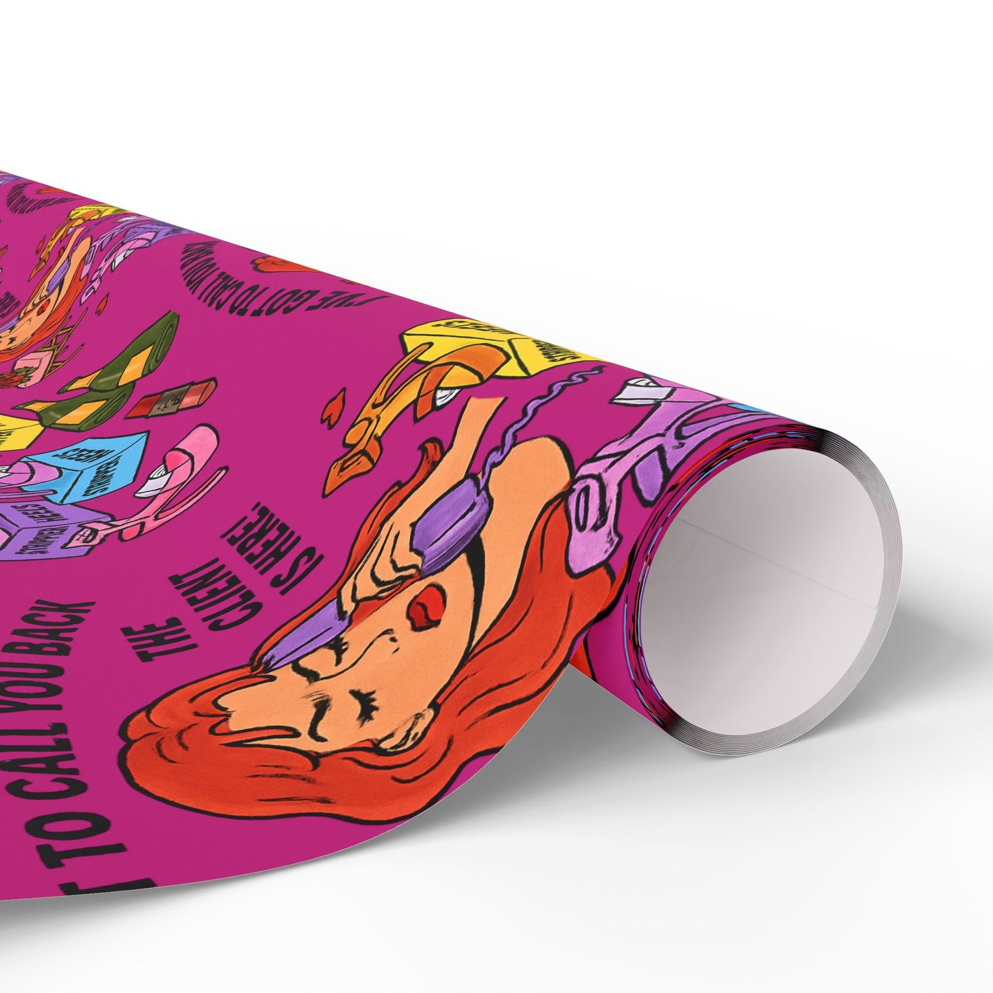 The Client l Gift Wrap l Pink