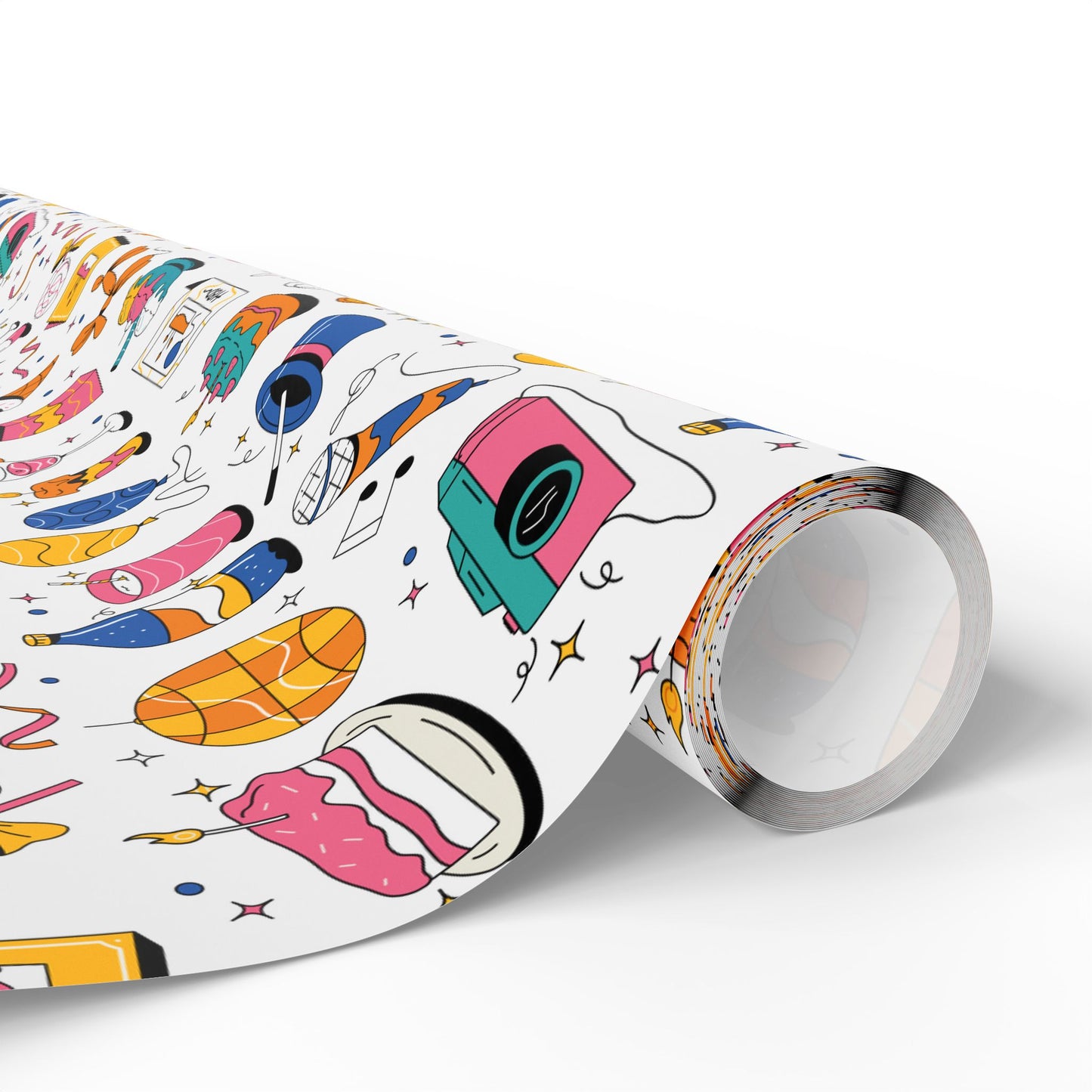 Birthday l Gift Wrap l White