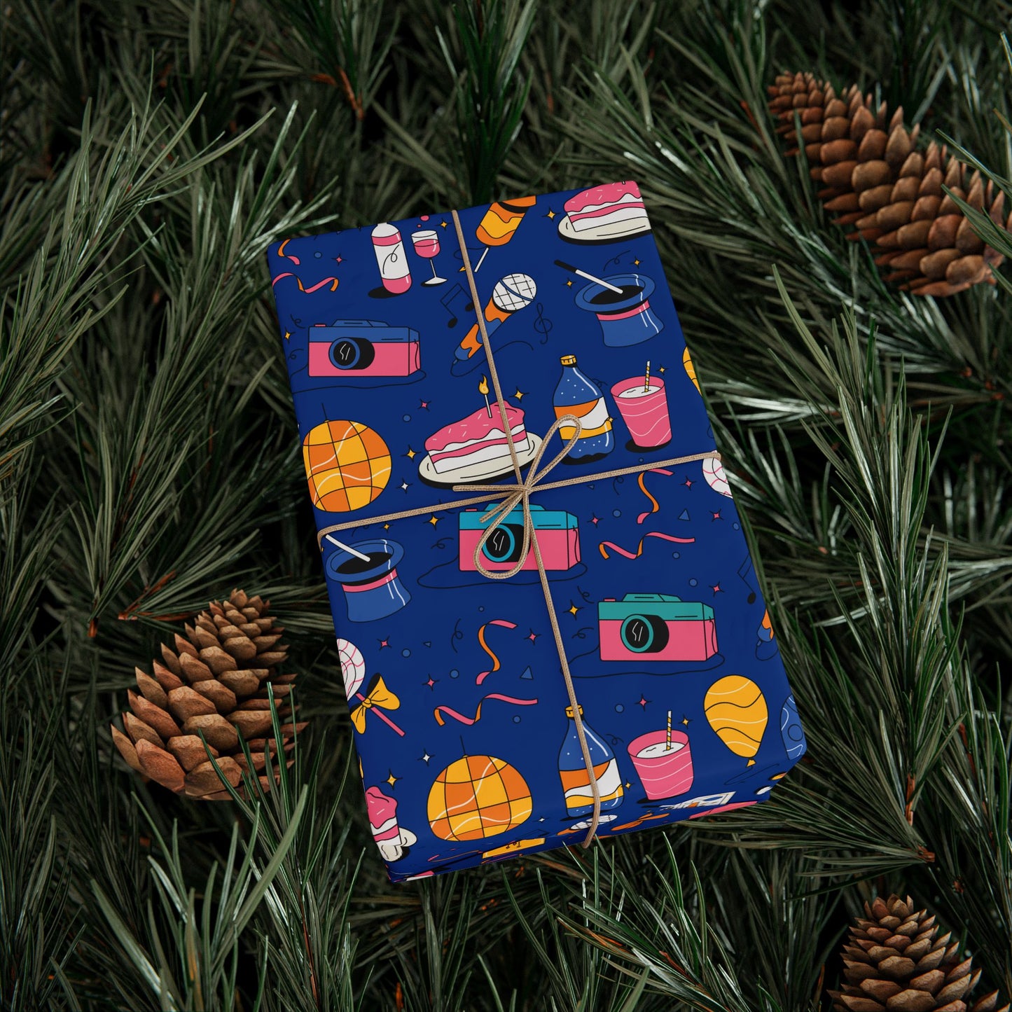 Birthday l Gift Wrap l Baby blue