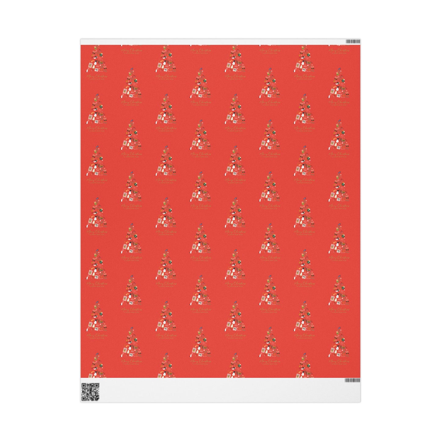 Xmas Tree | Wrapping Paper | Red