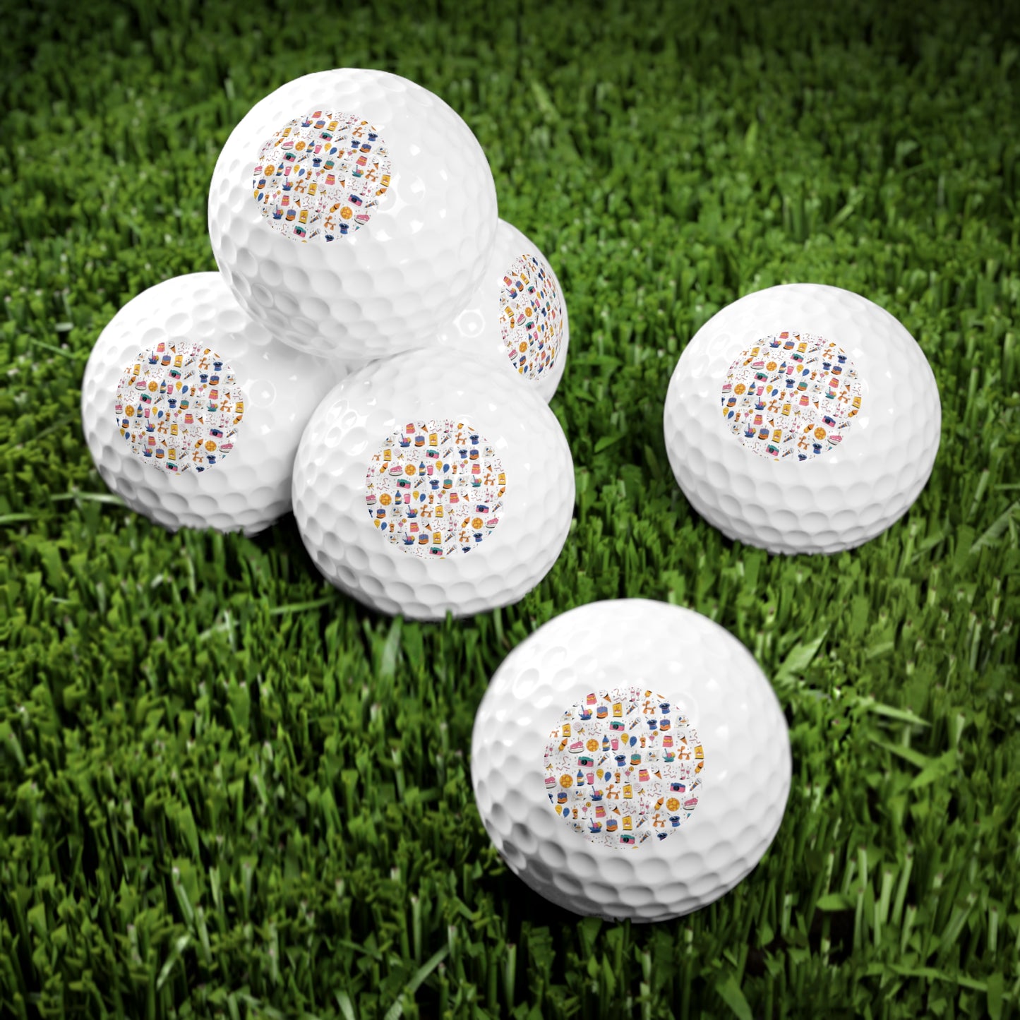 Birthday Theme l Golf Balls l 6pcs