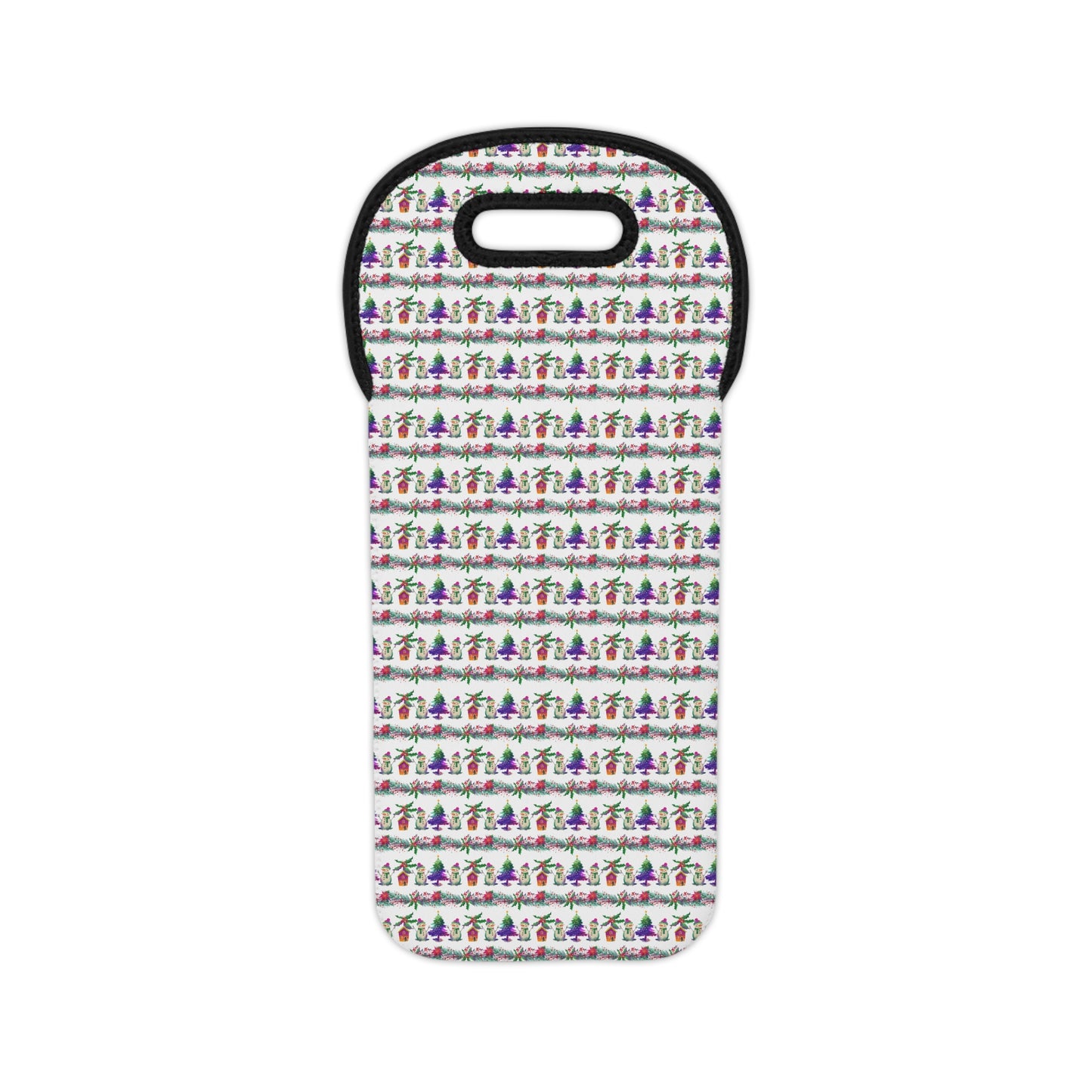 Winter l Wine Tote Bag l Snowman