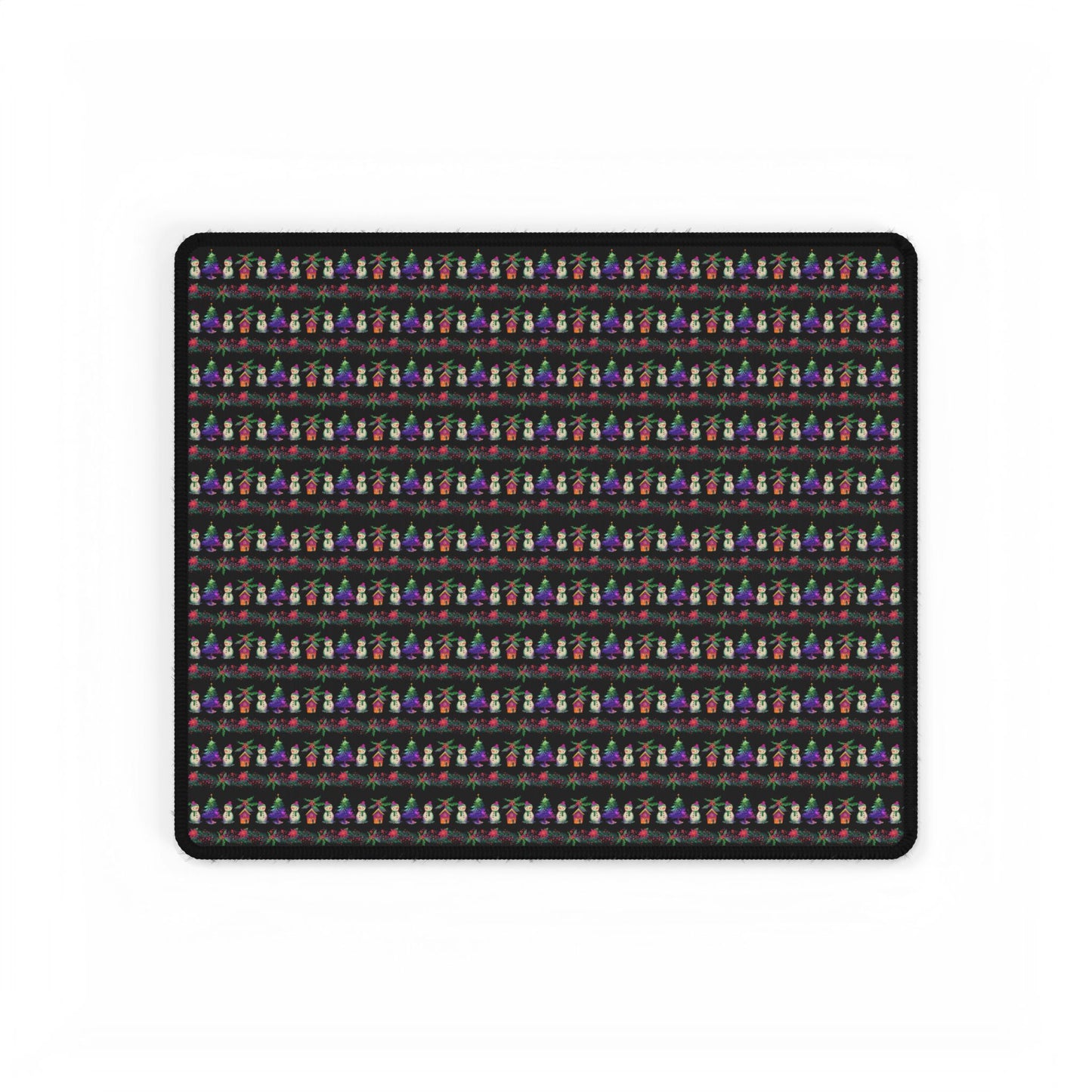 Winter l Desk Mat l Snoman l Black
