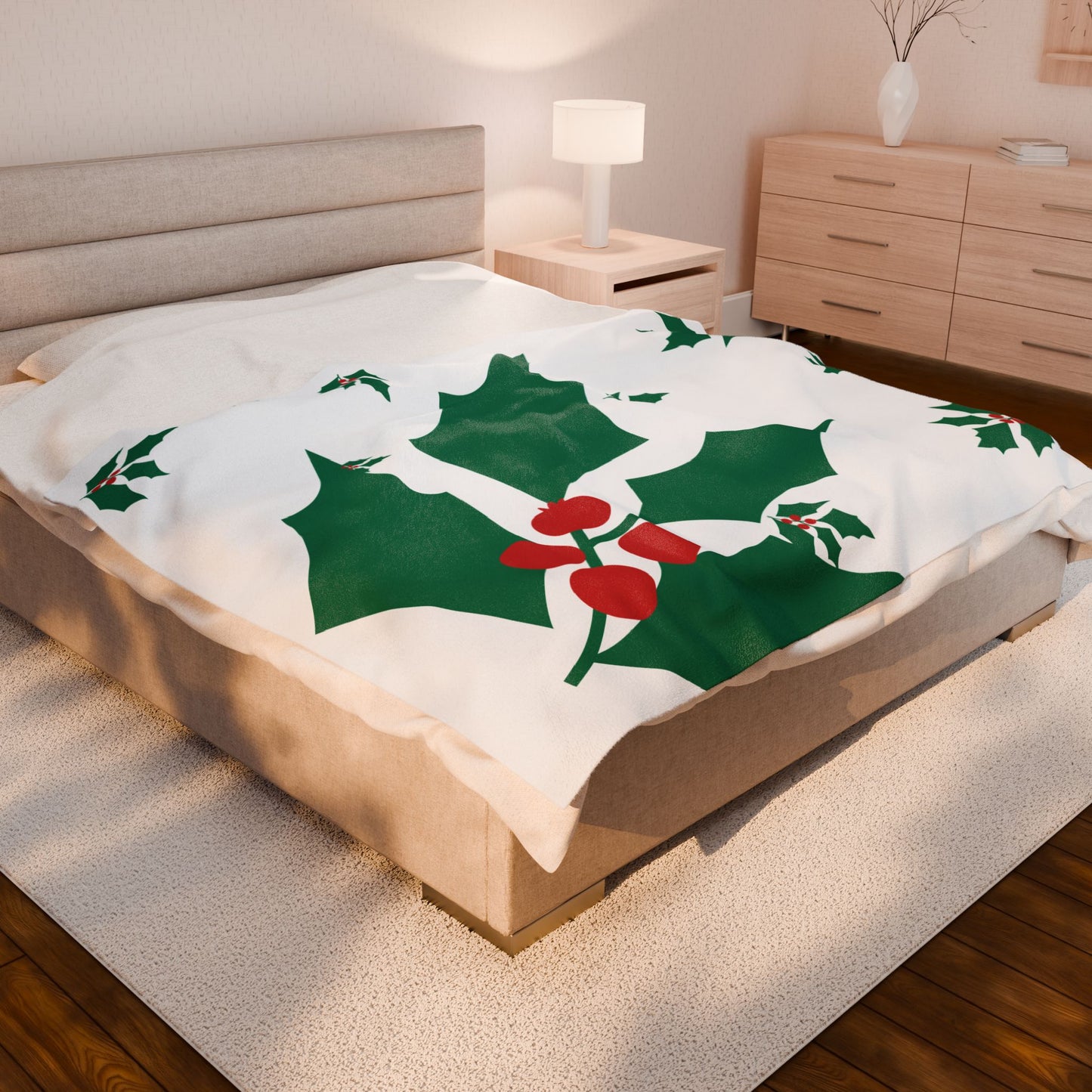 Hershe3 l Plush Blanket l White