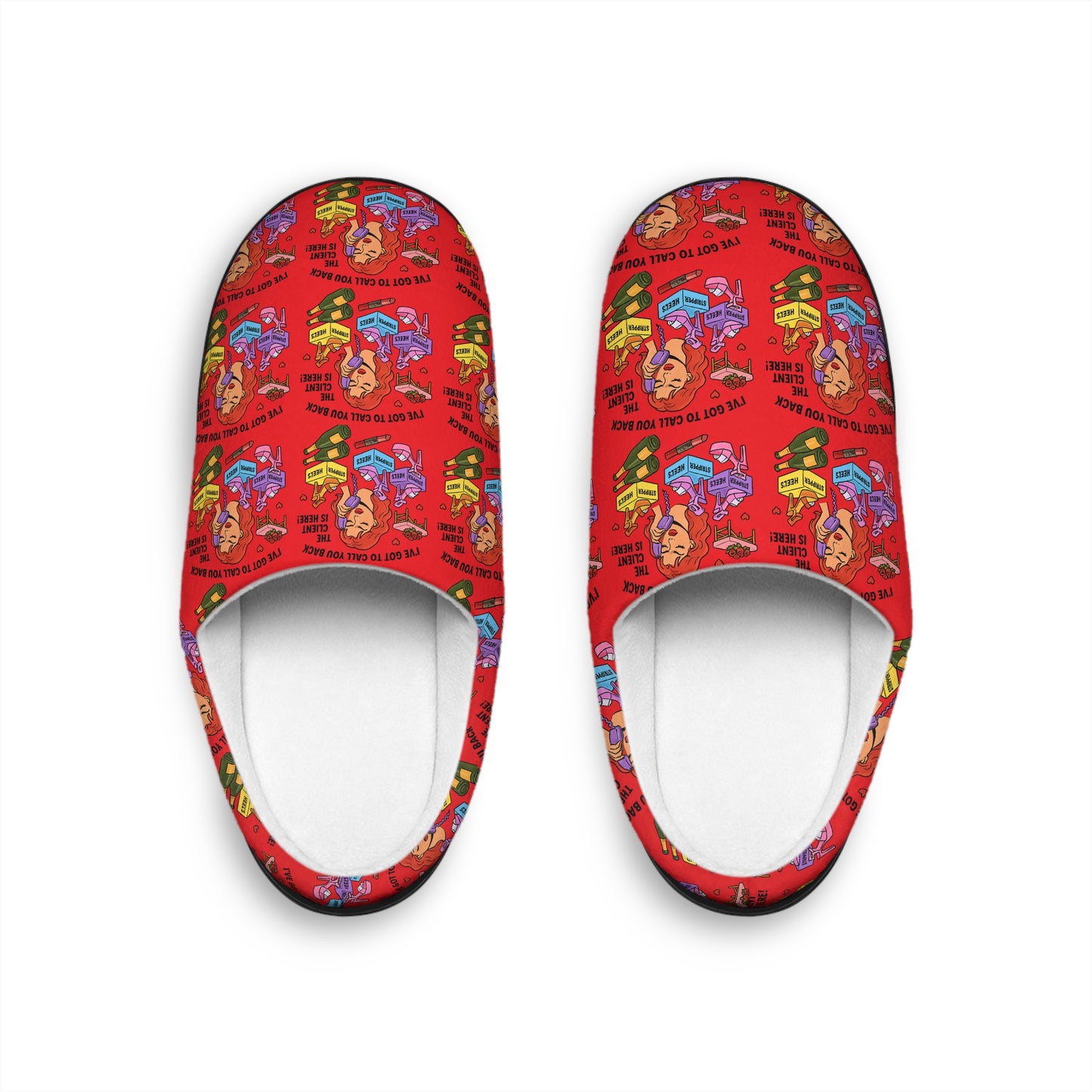 The Client l Slippers l Red