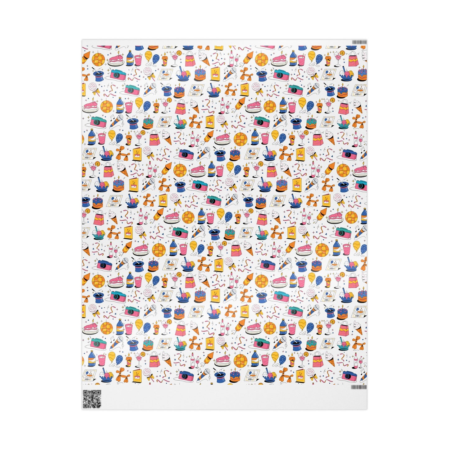 Birthday l Gift Wrap l White