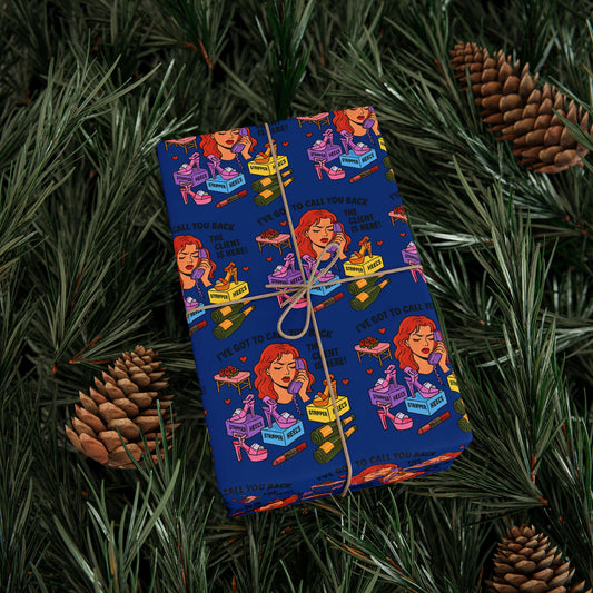 The Client l Gift wrap l Dark Blue