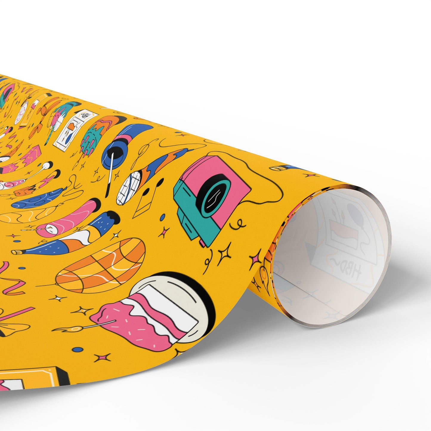 Birthday l Gift Wrap l Yellow