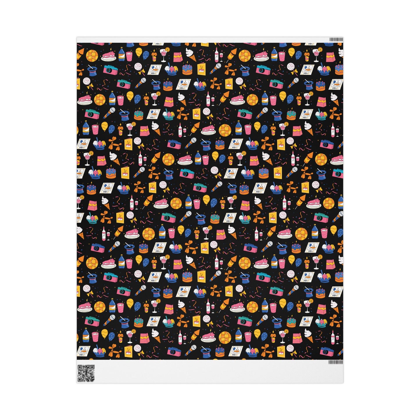 Birthday l Gift Wrap l Black